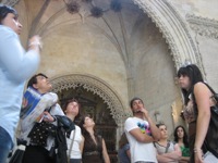 Explicaciones de la catedral de Burgos