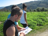 Carrera de balizas en el Monte Deva, Gijón