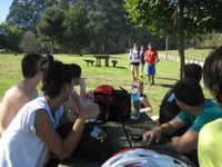 Carrera de balizas en el Monte Deva, Gijón