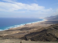 Fuerteventura tiene un paisaje que estremece a los sentidos, vista de la Playa de Cofete