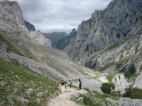 Tramo mas empinado y dificultoso de la Ruta del Cares