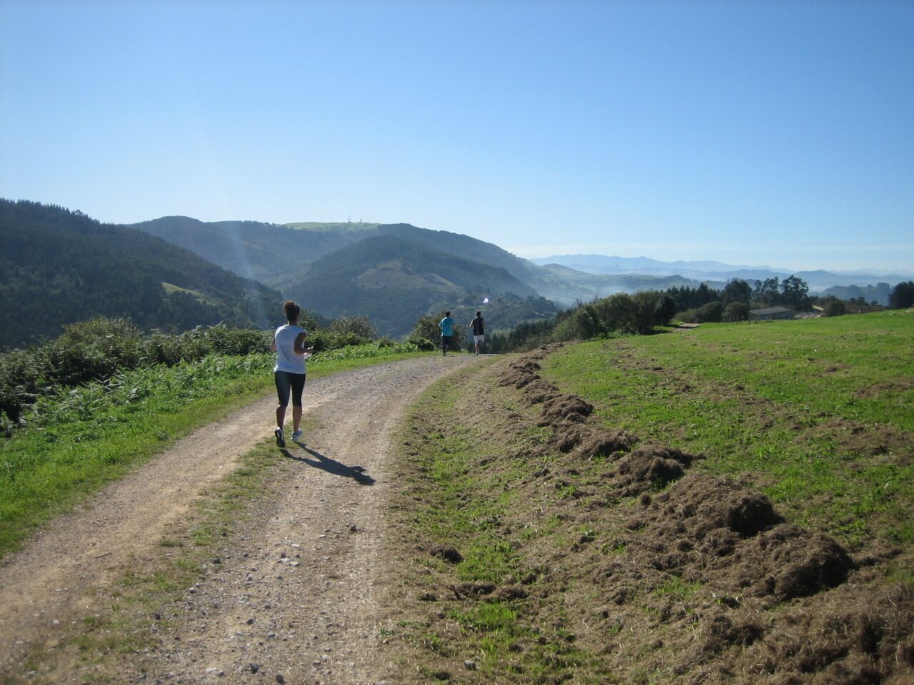 Carrera de balizas en el Monte Deva, Gijón